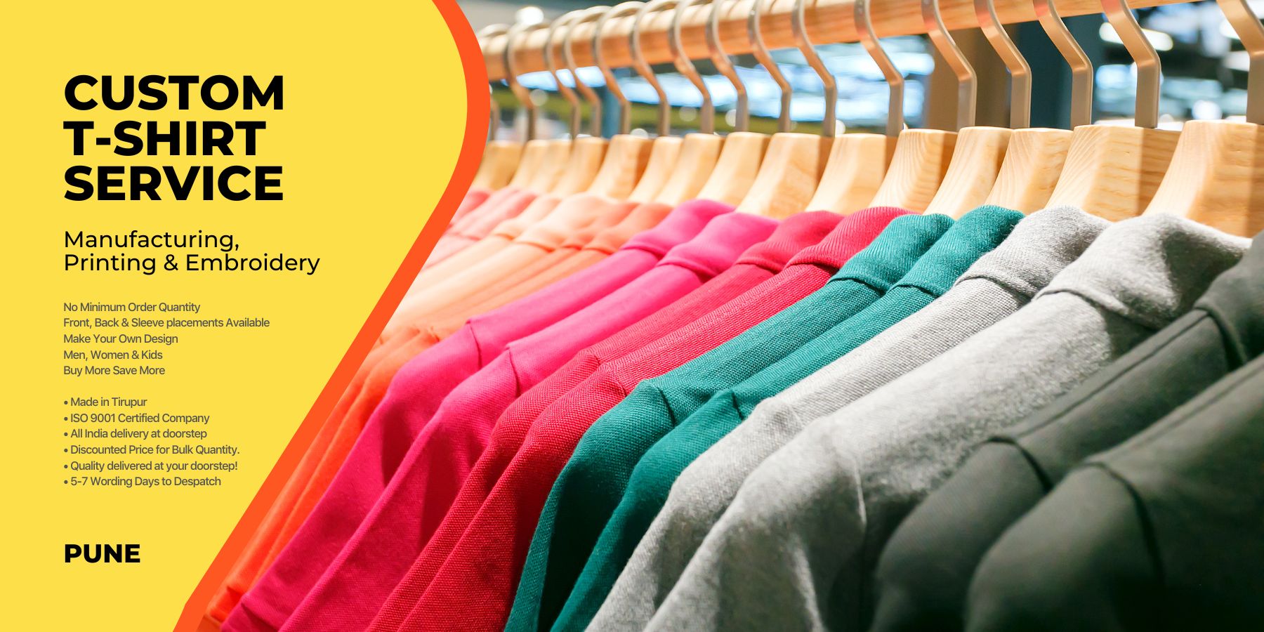 T shirt Customizer T shirt Printing Pune Apparel Manufacturer